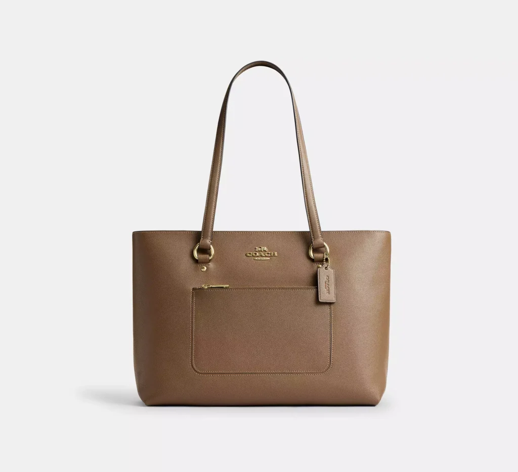 coach station tote brown 1