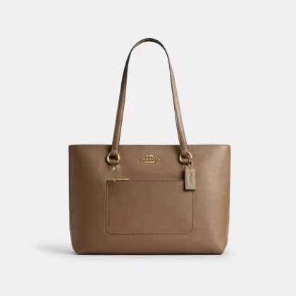 coach station tote brown 1